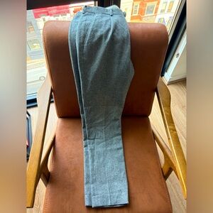 J.Crew Bowery Slim Dress Pants Gray Tweed Wool Blend 32x32